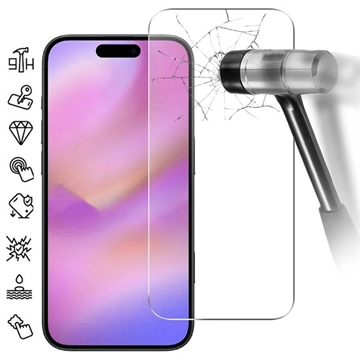Protector de pantalla de vidrio templado para iPhone 17 Pro Max - 9H - Case Friendly - Transparente