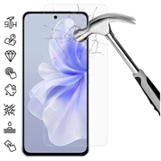Protector de Pantalla de Cristal Templado para vivo S18e - 9H - Case Friendly - Claro