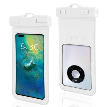 Funda impermeable con textura IPX8 y correa - 7" - Blanco