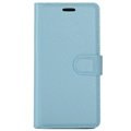 Funda con Textura para Huawei P10 - Estilo Cartera - Azul