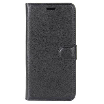 Funda con Textura para Huawei Honor 9 - Estilo Cartera - Negro