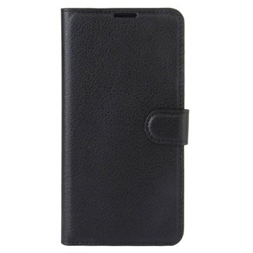 Funda con Textura para Nokia 3 - Estilo Cartera - Negro