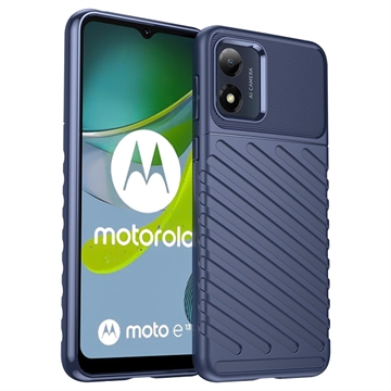 Carcasa de TPU Thunder Series para Motorola Moto E13 - Azul