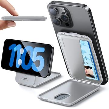 Portatarjetas Torras 360 MagSafe con soporte - Gris