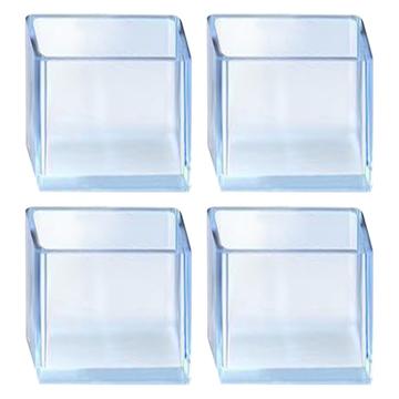 Tapas transparentes para patas de silla - 25x25mm - 4 unid.