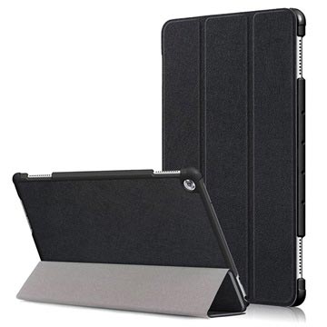 Funda Tri-Fold con función inteligente para Huawei Mediapad M5 lite - Negra