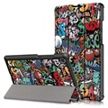 Funda Folio de Tres Pliegues para Lenovo Tab M8 (HD), Tab M8 (FHD) - Graffiti