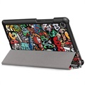 Funda Folio de Tres Pliegues para Lenovo Tab M8 (HD), Tab M8 (FHD) - Graffiti