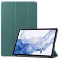 Funda Inteligente de Tres Pliegues para Samsung Galaxy Tab S8 - Verde negruzco