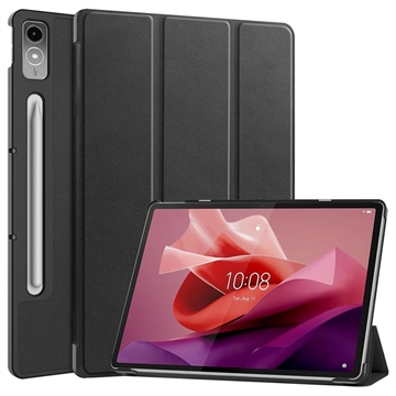 Funda Inteligente de Tres Pliegues para Lenovo Tab P12 - Negro