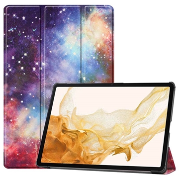 Funda Inteligente de Tres Pliegues para Samsung Galaxy Tab S10+ - Galaxia