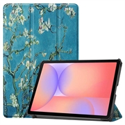Funda Smart Folio Tri-Fold Series para Samsung Galaxy Tab S10 Lite - Flores blancas