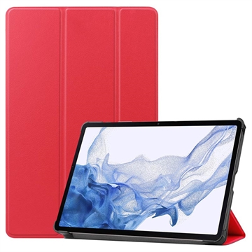 Funda Inteligente de Tres Pliegues para Samsung Galaxy Tab S9 - Rojo