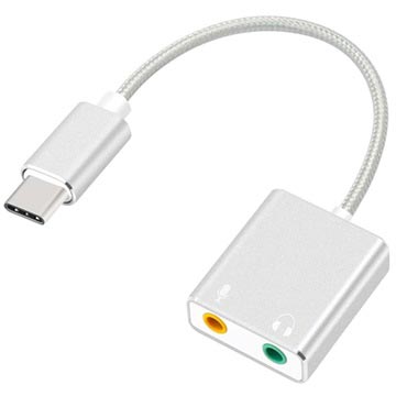 USB-C / AUX Headphones & Microphone Audio Adapter