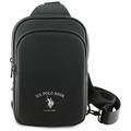 Bolso bandolera para teléfono con forma de arco U.S. Polo Assn. Petit Pique - Negro