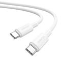 USAMS U90 SJ763 Cable de carga rápida / transferencia de datos Tipo-C de 1m - 60W - Blanco