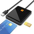Lector USB 2.0 de tarjetas inteligentes - SIM, DNI, tarjetas bancarias