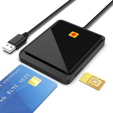 Lector USB 2.0 de tarjetas inteligentes - SIM, DNI, tarjetas bancarias