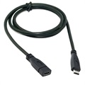 Cable de Extensión USB 3.1 Type-C / USB 3.1 Tipo-C - Negro