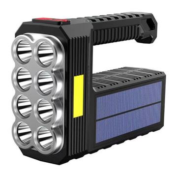 Linterna solar portátil recargable por USB / Linterna superbrillante