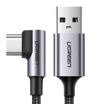 Ugreen Cable USB-A a USB-C en ángulo - 2m, 3A - Gris