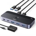 Ugreen USB 3.0 2-en-4 Switch 2x USB-A in, 3x USB-A + 1x USB-C out - Negro