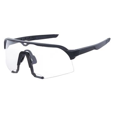 Gafas de ciclismo ultraligeras con cristal transparente - Negras
