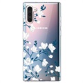 Carcasa de TPU Ultra Fina para Samsung Galaxy Note10 - Flores Blancas