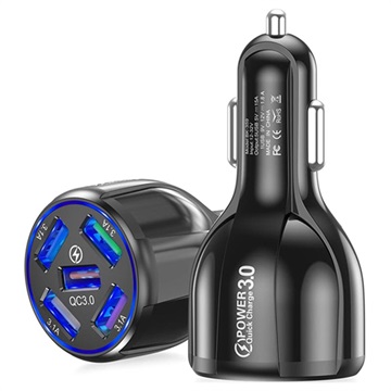 Cargador Rápido de Coche DC-681 Quick Charge 3.0 30W - 2 x USB -  Negro