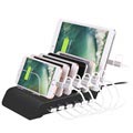 Estación de Carga USB Universal de 6 Puertos USB - Negro