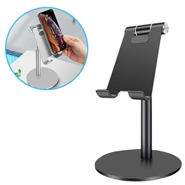 Universal Desktop Holder for Smartphone And Tablet - Black