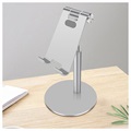 Universal Desktop Holder for Smartphone And Tablet - Silver