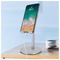 Universal Desktop Holder for Smartphone And Tablet - Silver