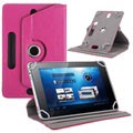 Funda Folio Universal Giratoria para Tablet - 7.9"-8.4" - Rosa Fuerte