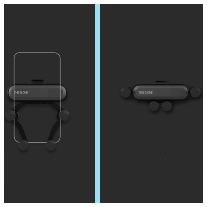 2019 Nuovo Auto-Grip Car Phone Mount, Universal Auto Air Vent Grip Gravity Car Phone Holder, Supporto Automatico Telescopico gravità Staffa Air Vent Mount（black-11 