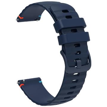Correa Universal de Silicona para Smartwatch - 18mm - Azul Oscuro