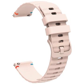 Correa Universal de Silicona para Smartwatch - 18mm - Rosa Claro