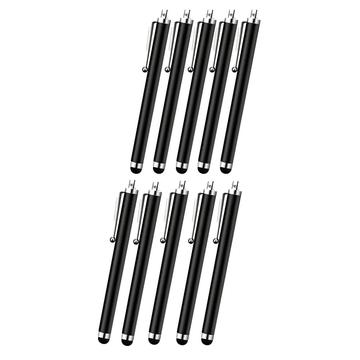 Lápiz Stylus Universal para iPhone, Smartphone y Tablet - 10 uds. - Negro