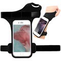 Brazalete Universal Resistente al Agua con Agujero de Pulgar - 6" - Negro