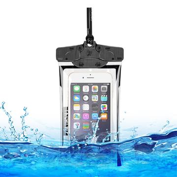 Funda impermeable universal con soporte táctil - 6.3" - Negro