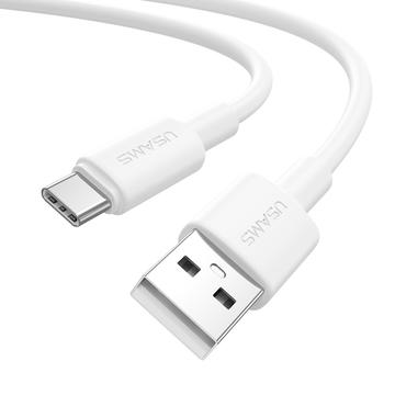 Usams U90 SJ761 Cable USB-A a Type-C de 1m - 3A/18W - Blanco