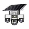 VTS30 V380pro Cámara de seguridad solar de triple lente - Enchufe UE