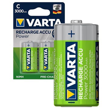 Pilas Recargables C/HR14 Varta Power Ready2Use  - 3000mAh - 1x2