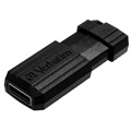 Memoria USB Verbatim PinStripe - Negro - 64GB