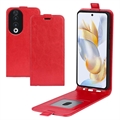 Funda con Tapa Vertical para Honor 90 - Rojo