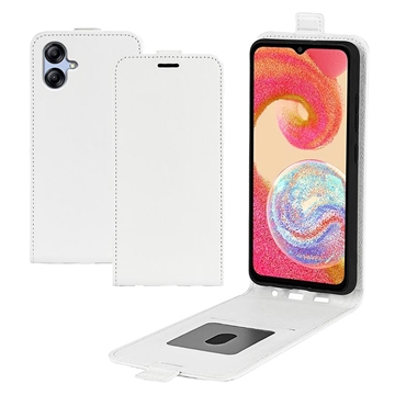 Funda con Tapa Vertical para Samsung Galaxy A04e/Galaxy F04 - Blanco