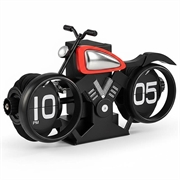 Reloj de sobremesa mecánico de motocicleta de época - Negro / Rojo