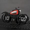Reloj de sobremesa mecánico de motocicleta de época - Negro / Rojo