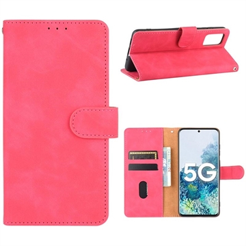 Funda Vintage Series para Samsung Galaxy S20 FE/S20 FE 5G - Estilo Cartera - Rosa Fuerte