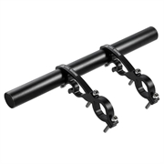 WEST BIKING Aleación de Aluminio Extensor de Manillar de Bicicleta Soporte de Doble Abrazadera para la Luz de la Bicicleta Ordenador GPS